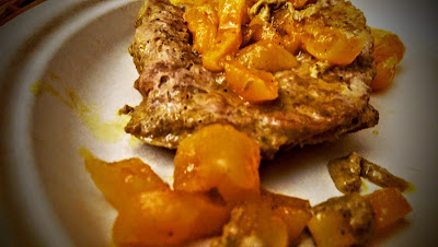 Curried Turkey Cutlets with Dried Apricots