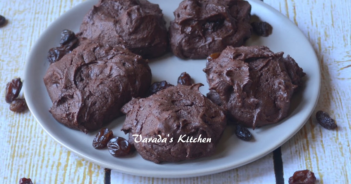 Chocolate Raisin Chewy Cookies