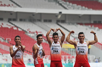 Lolos ke Final, Tim Estafet Putra 4×100 Meter Indonesia Akan Bertanding Hari Ini