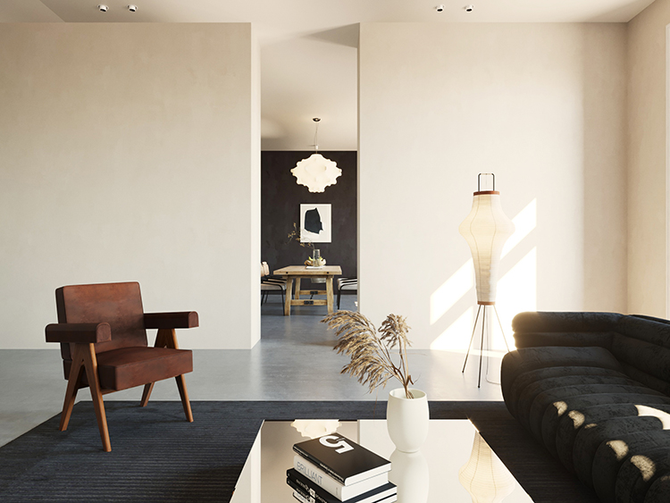 Contemporary eclectic interior design by Olga Fradina