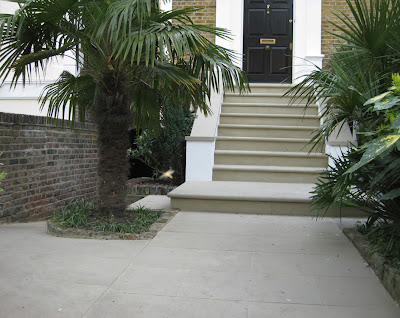 York stone steps, copings and paving