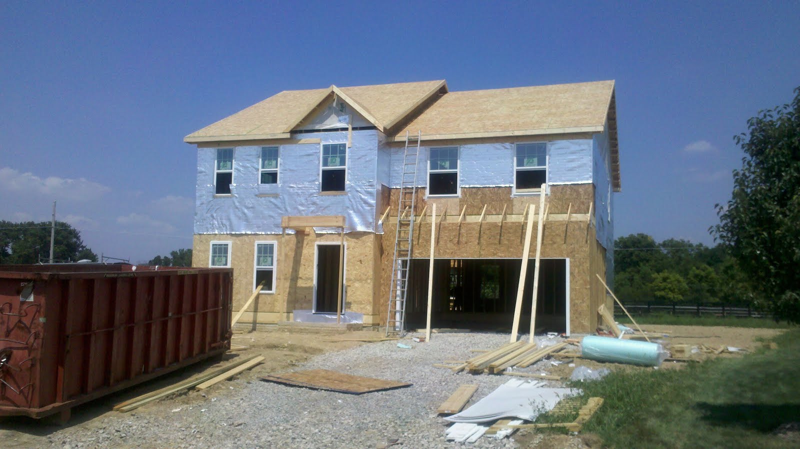 Building a NAPLES with Ryan Homes OHIO Framing Is Complete
