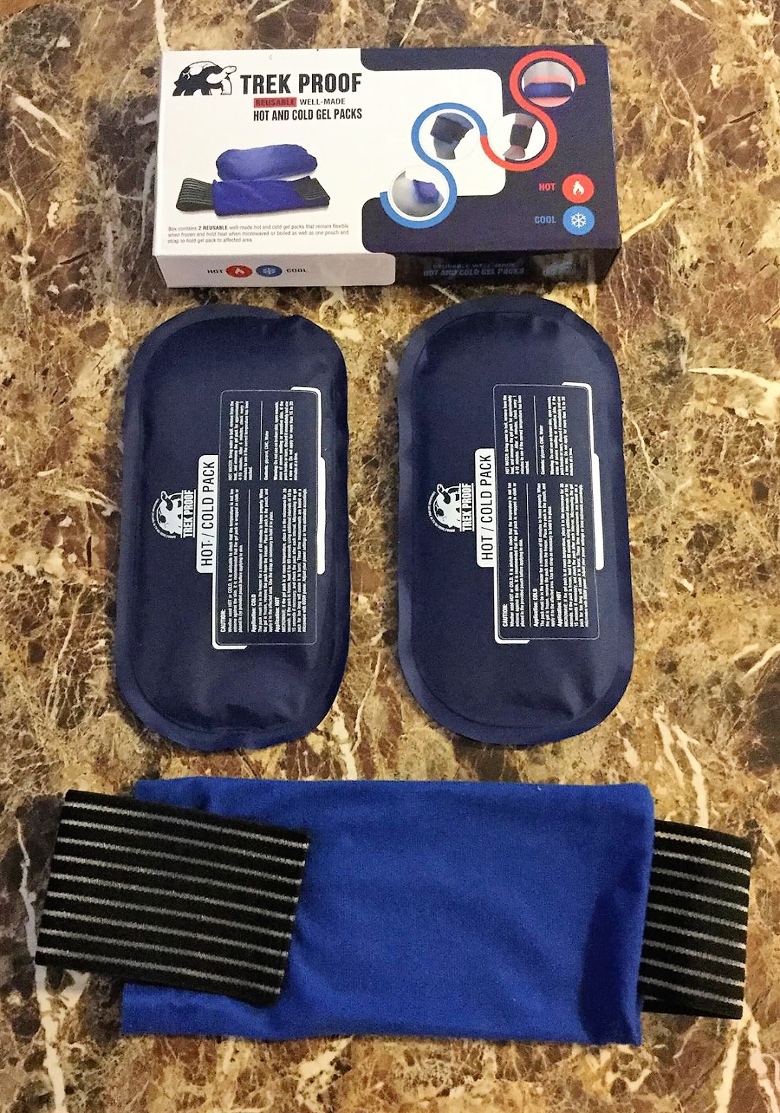 Pnuts and Hair Doo's Trek Proof Ice Pack (2Piece Set) Reusable Hot