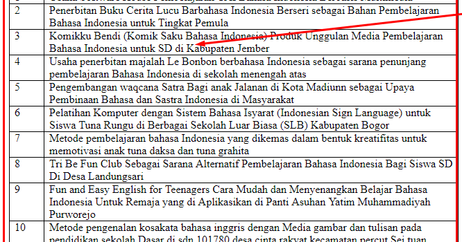 22 Contoh Judul Skripsi Bahasa Indonesia Terbaru Dan Lengkap Seputarpembahasan Com