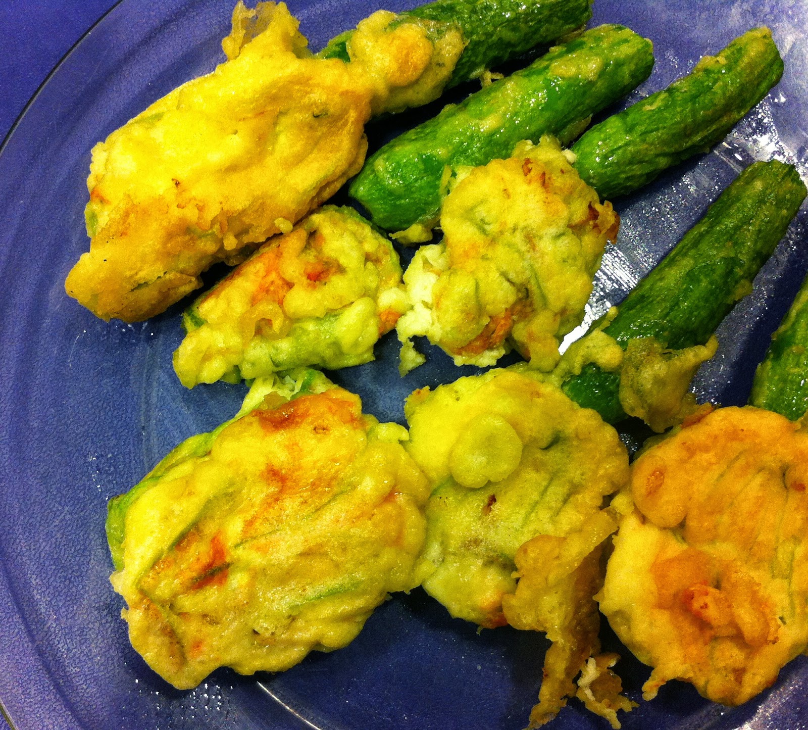 Food Sparks Fiori di Zucca Fritti (Fried Zucchini Blossoms)