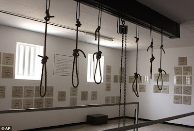 The gallows at the Pretoria Central Prison, now a museum.