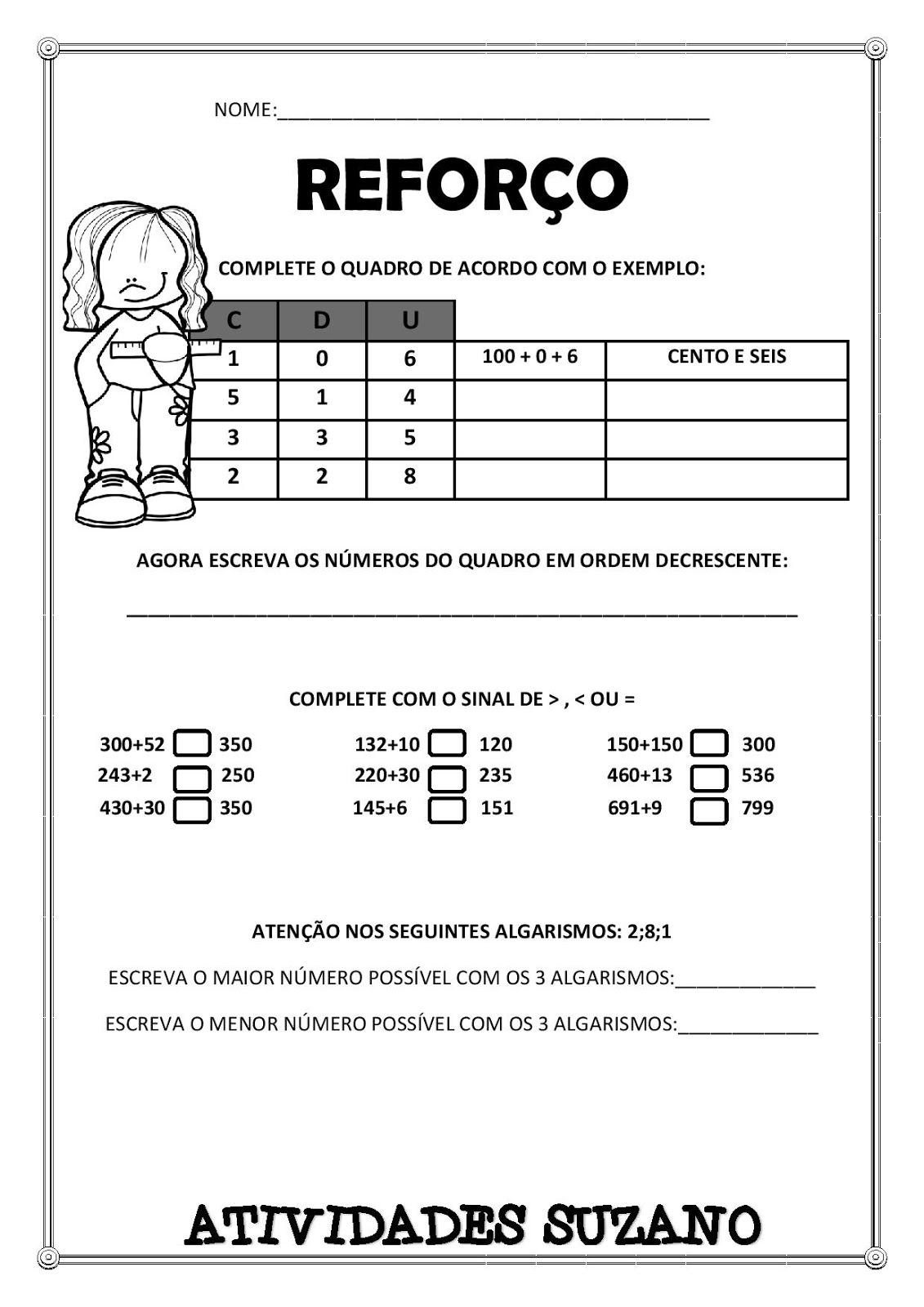 Reforço 3º ano