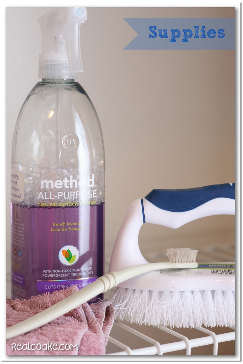 DIY Cleaning Wire Shelves