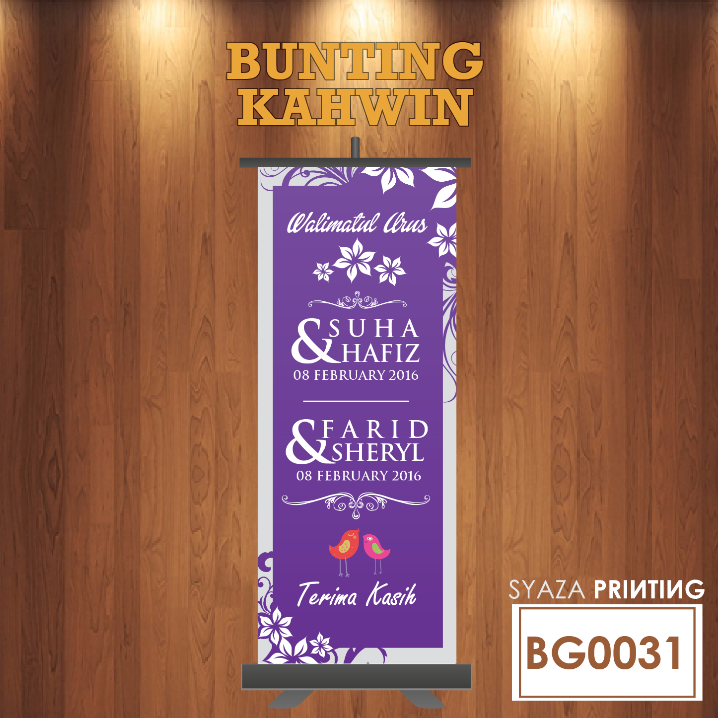 SYAZA CREATIVE: BUNTING KAHWIN
