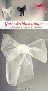 Grote strikkenslinger - makkelijk naaiproject voor beginners