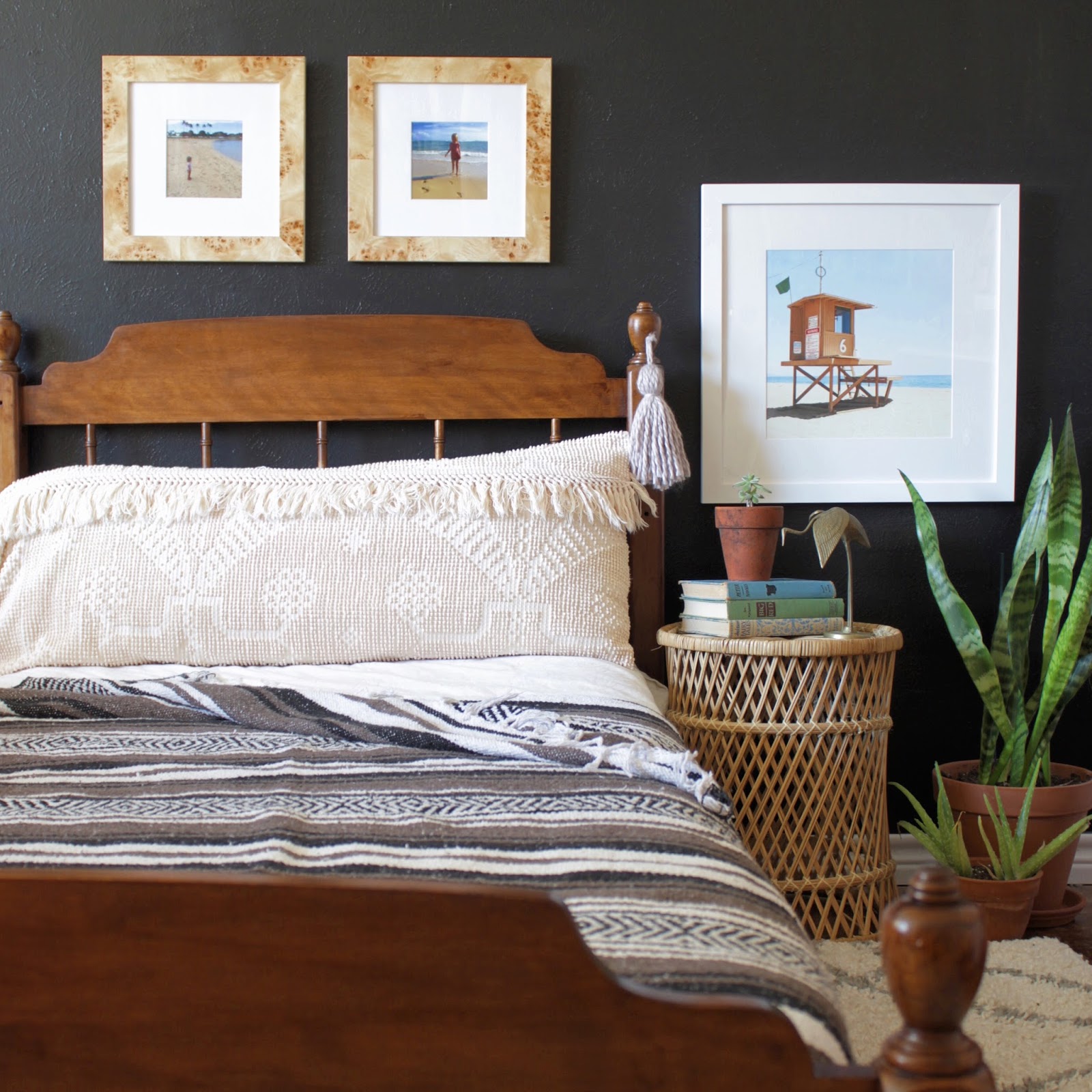 House Homemade DIY Thrifted Blanket Wall Hanging