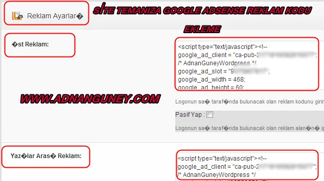 Sitene Google Adsense kodu nasıl eklenir