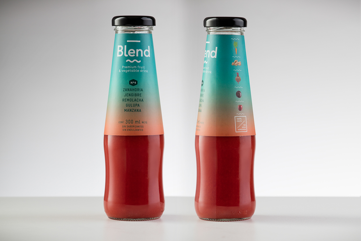 Blend Premium Fruit & Vegetable Drink Packaging Of The World