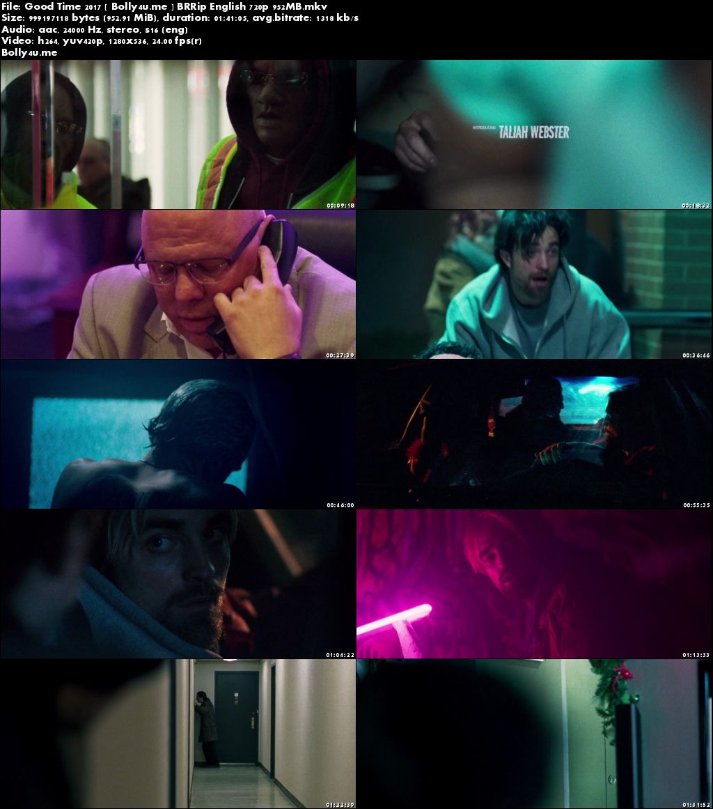 Good Time 2017 BRRip 300MB English 480p Download Good Time 2017 BRRip 300MB English 480p Download