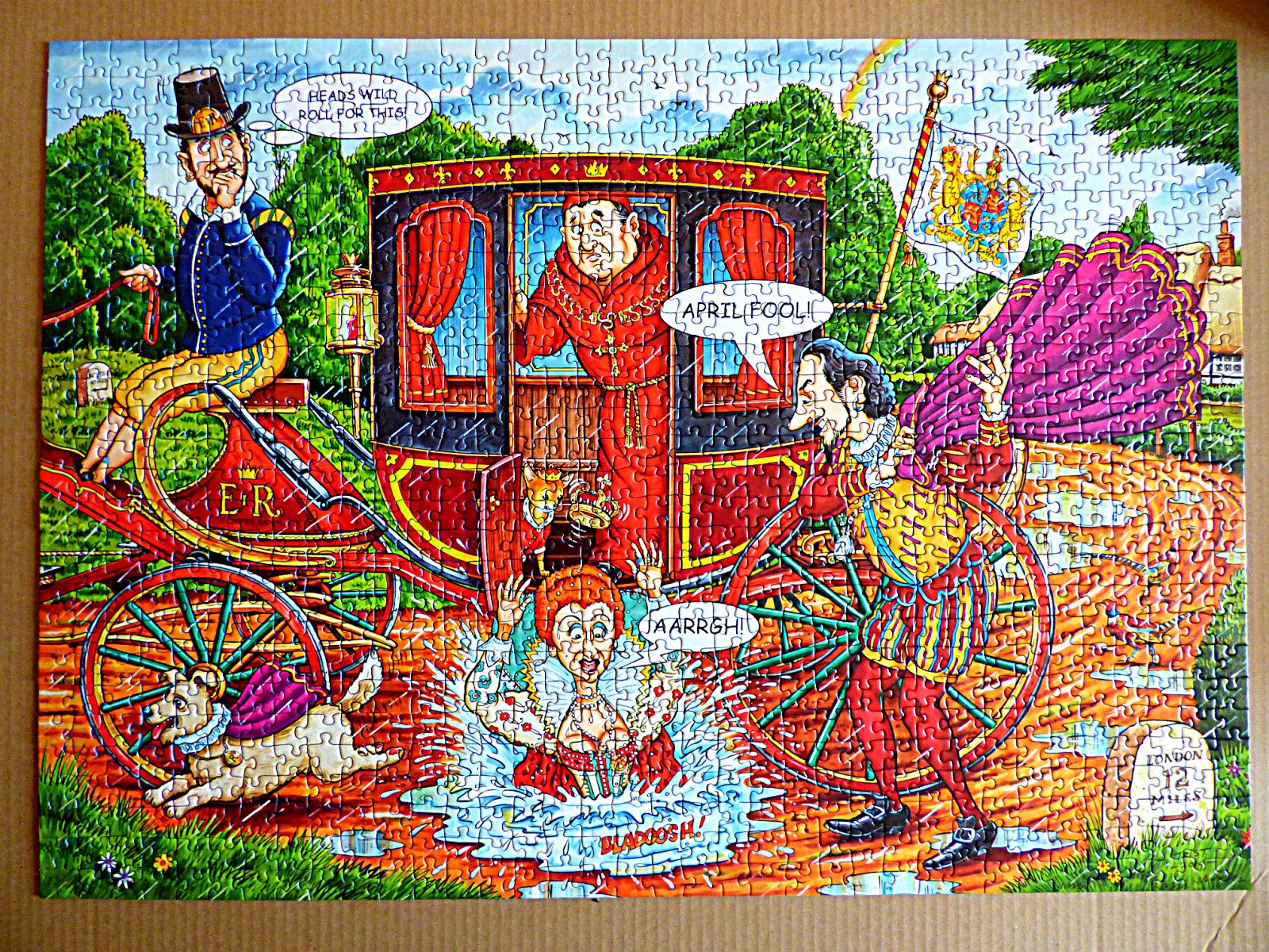 فرقة مجهري وهمي  Chez Maximka: WHAT IF? No.11 Elizabeth & Raleigh, 1000-piece jigsaw puzzle  from Ravensburger