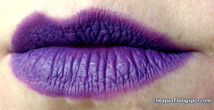 Estée Lauder matte lipstick in Shameless Violet