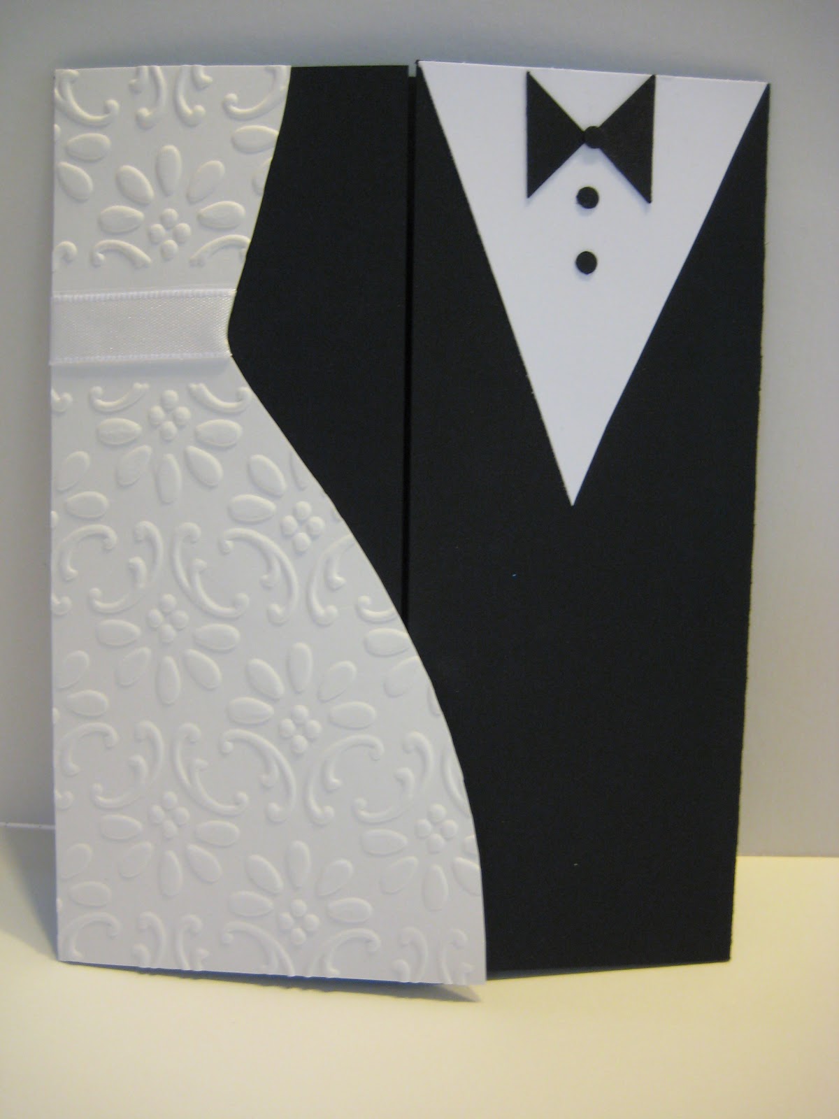 Great Minds Ink Alike Embossed Wedding Dress