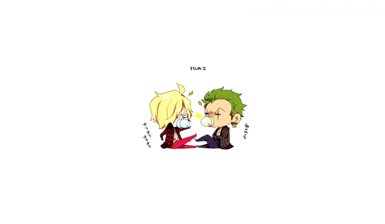 Zoro and Sanji chibi Wallpaper and Background Image 1600x900