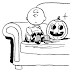 colorear de Charlie Brown halloween