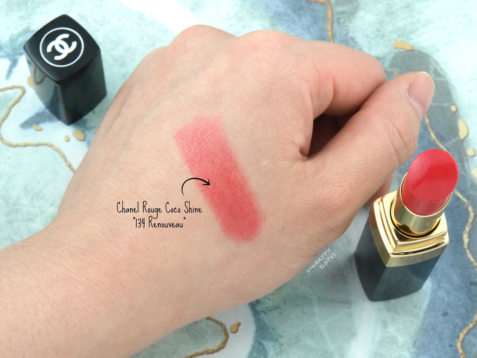 Chanel | Spring 2018 Dernières Neiges de Chanel Collection | Rouge Coco Shine in "134 Renouveau": Review and Swatches
