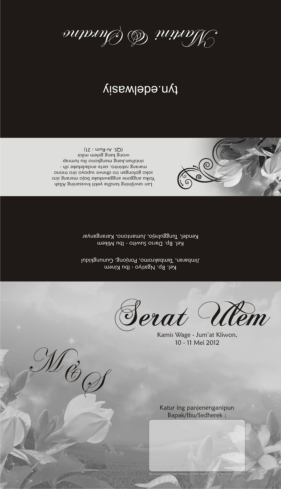 Undangan Pernikahan Satu Warna