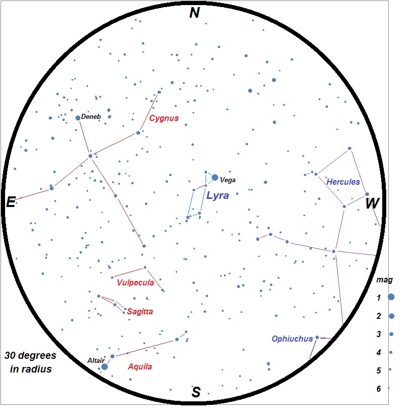 Lyra Star Chart
