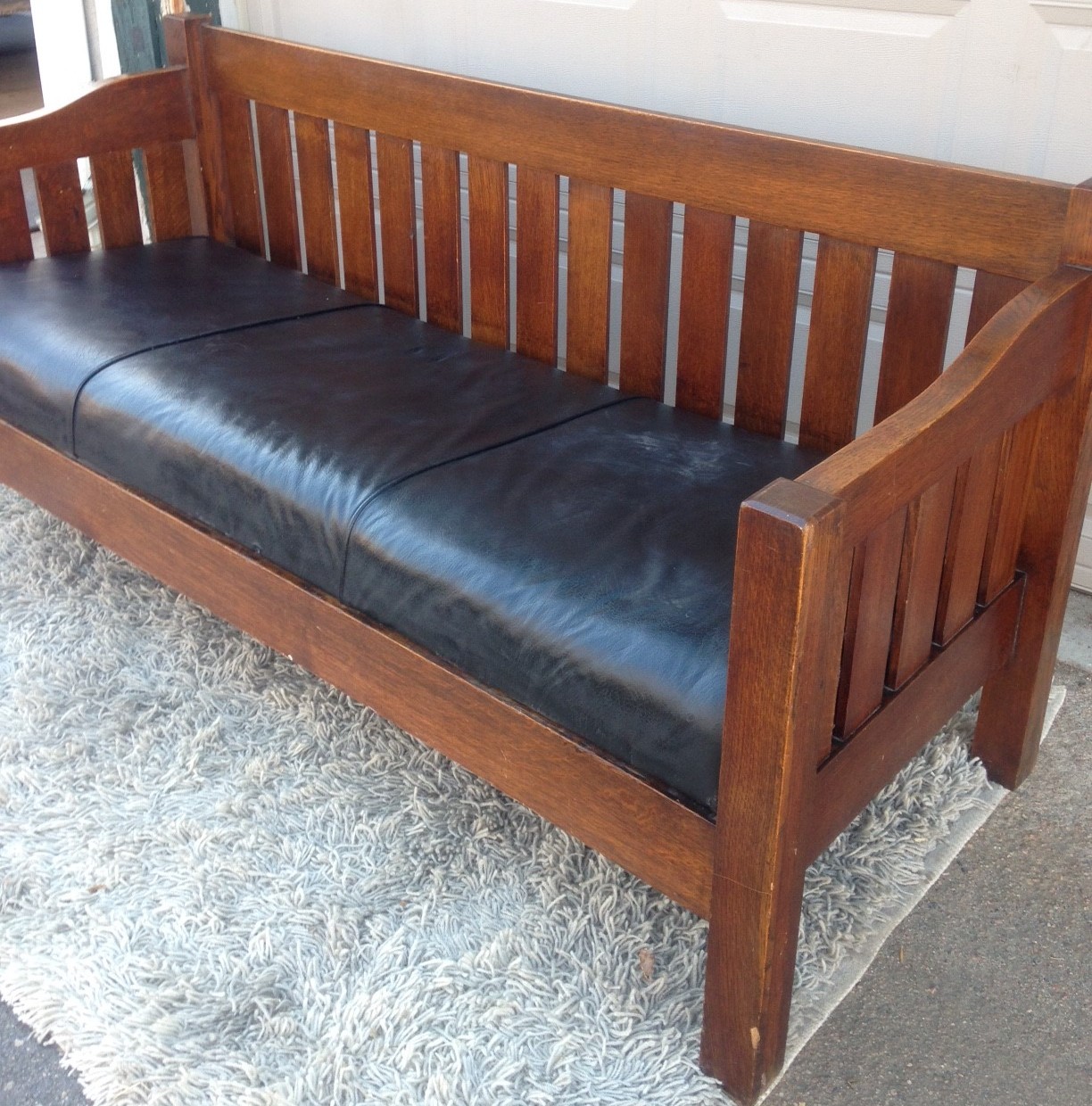 BoHO Chic Craftsman Arts & Crafts Settee Sofa Stickley Style Circa