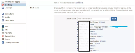 Unblock Someone From Facebook