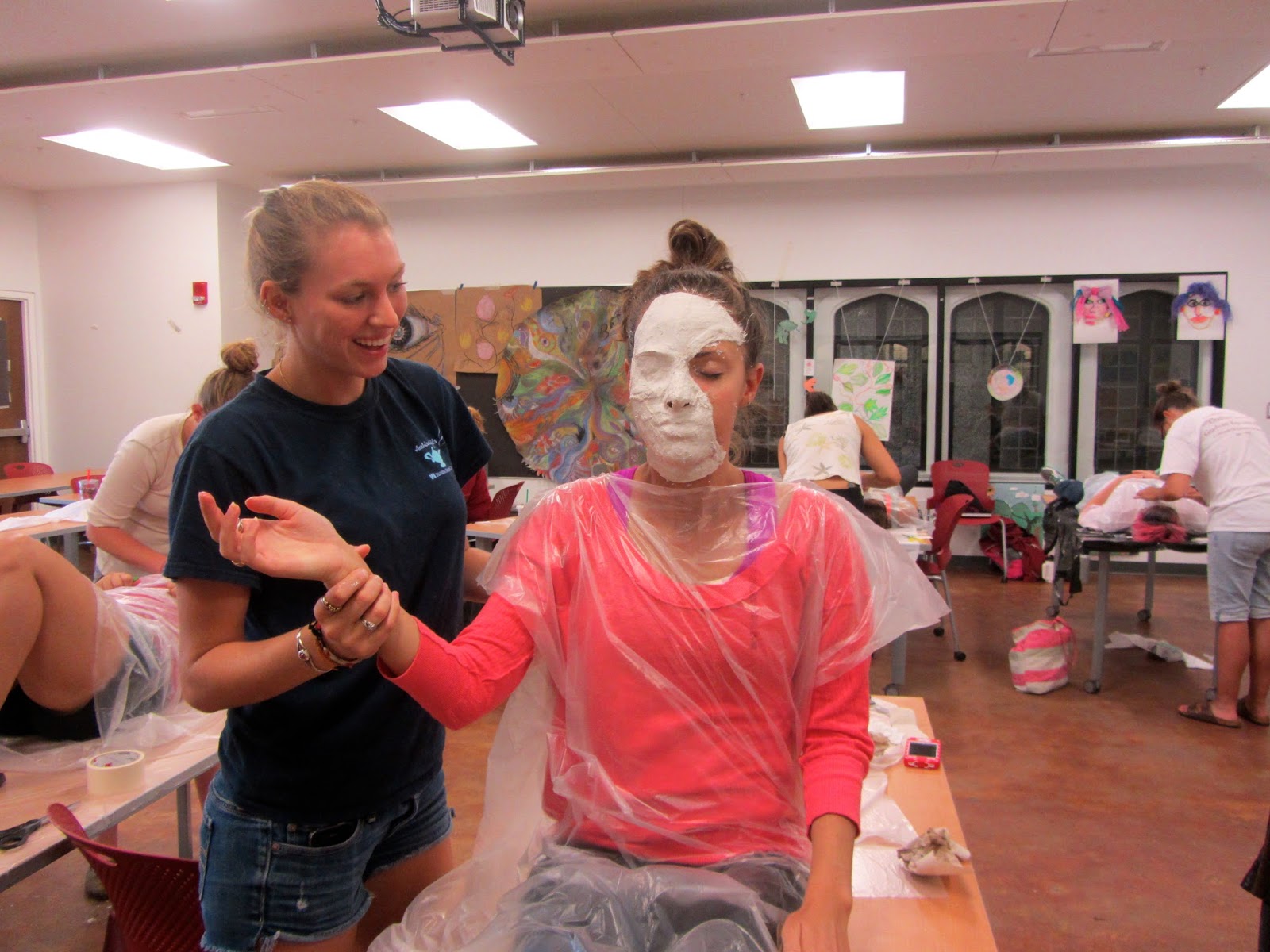 Rachel Mims, Artist, MS Art Therapy Plaster Mask Making