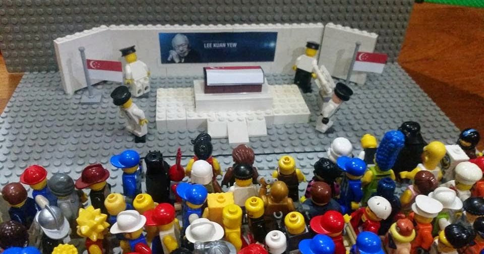 my weblog: The lego cortege done by a child as a tribute to Mr. Lee ...