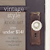 A vintage glass doorknob DIY for under $14!