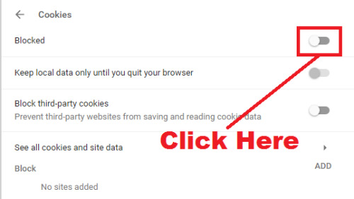 how to enable cookies in google chrome pc
