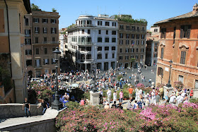Piazza di Spagna, viewed from the Spanish Steps