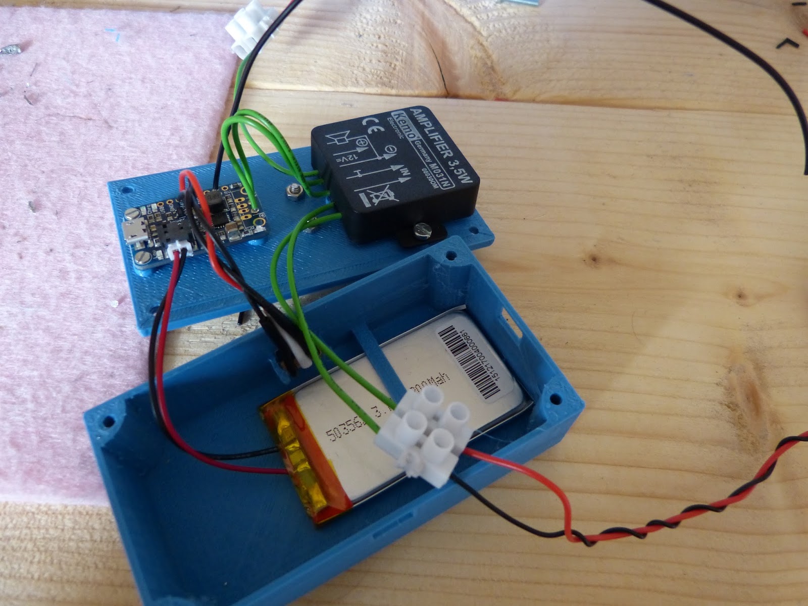 audio system for cooler