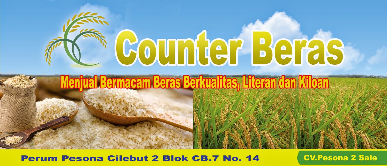 Banner Toko Beras Dan Telur gambar contoh banners
