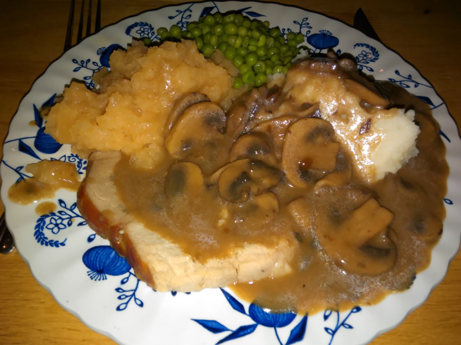 Eat Out In Every Night Roast Pork with Turnip and Mushroom Gravy