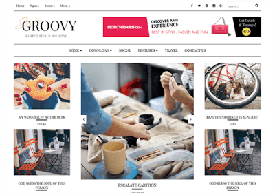 Groovy тема для blogger 2017