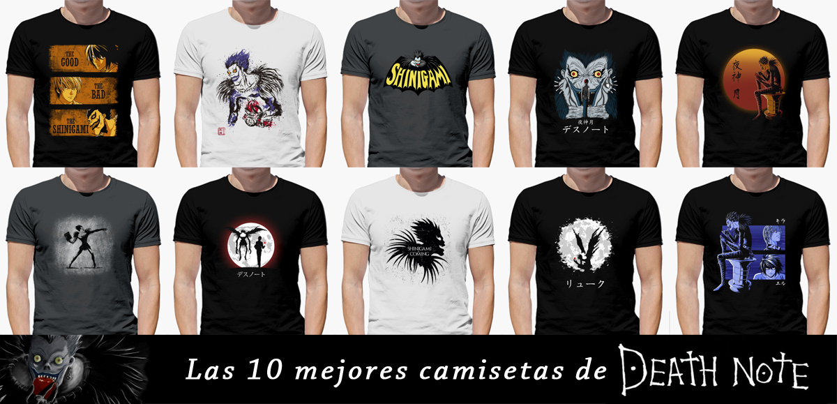 En Camisetas: Las mejores camisetas manga Death Note