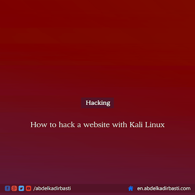 How to hack a website with Kali Linux