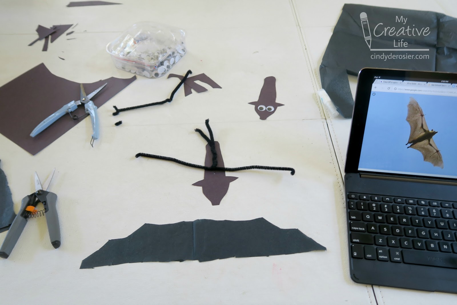 Cindy deRosier My Creative Life Bendable Bats