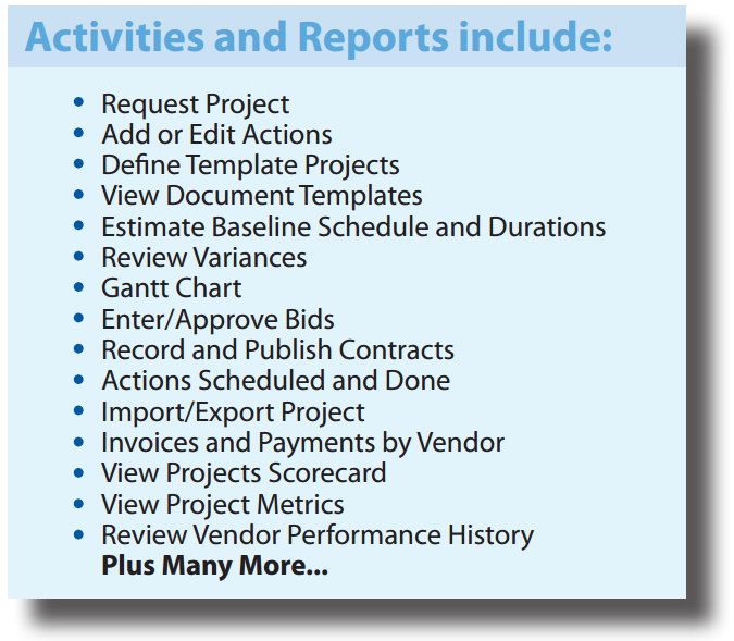rsc archibus applications project management