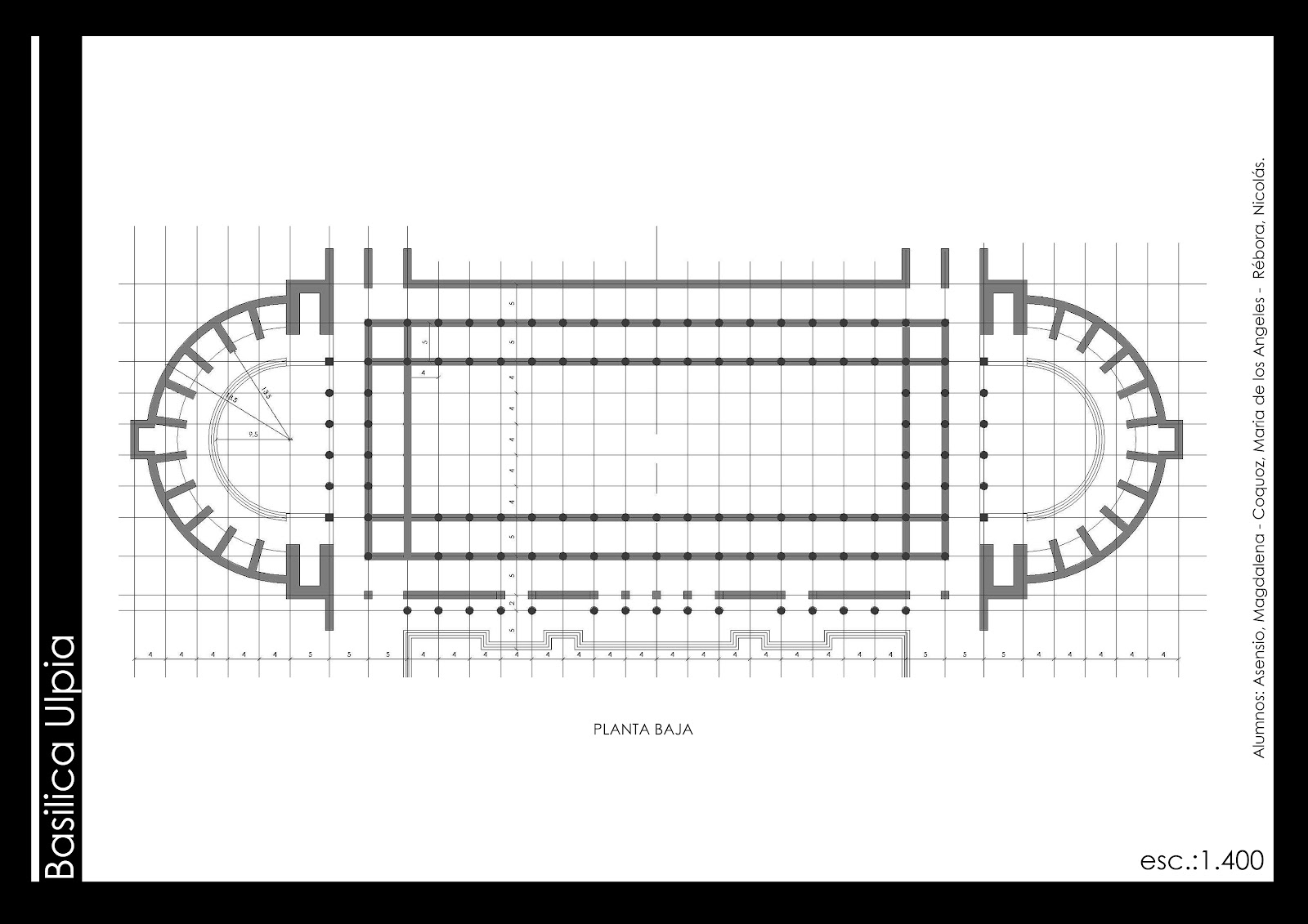 Historia de la Arquitectura y el Urbanismo I y II Trabajo Práctico Basílica Ulpia
