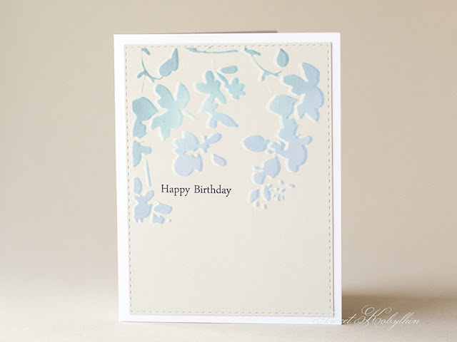 Birthday Card with Blossom from Tim Holtz by Sweet kobylkin