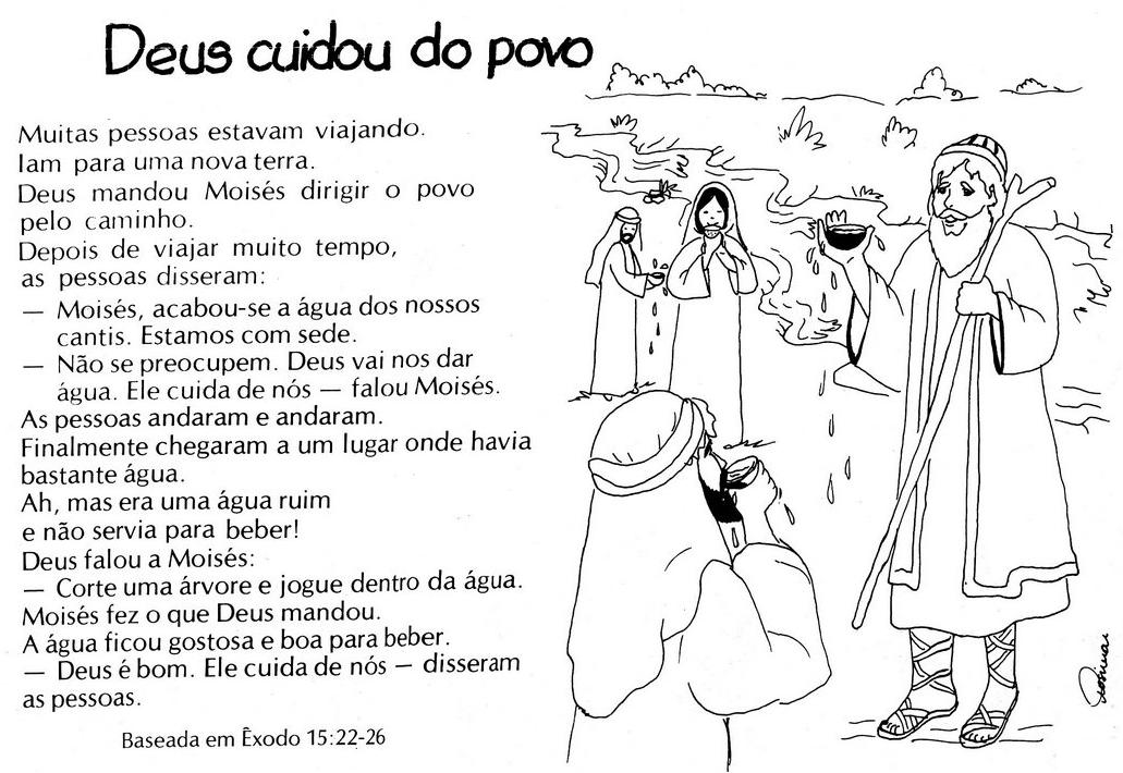 Escola Dominical Infantil As águas amargas tornamse doce História e atividade Escola Dominical Infantil As águas amargas tornamse doce História e atividade
