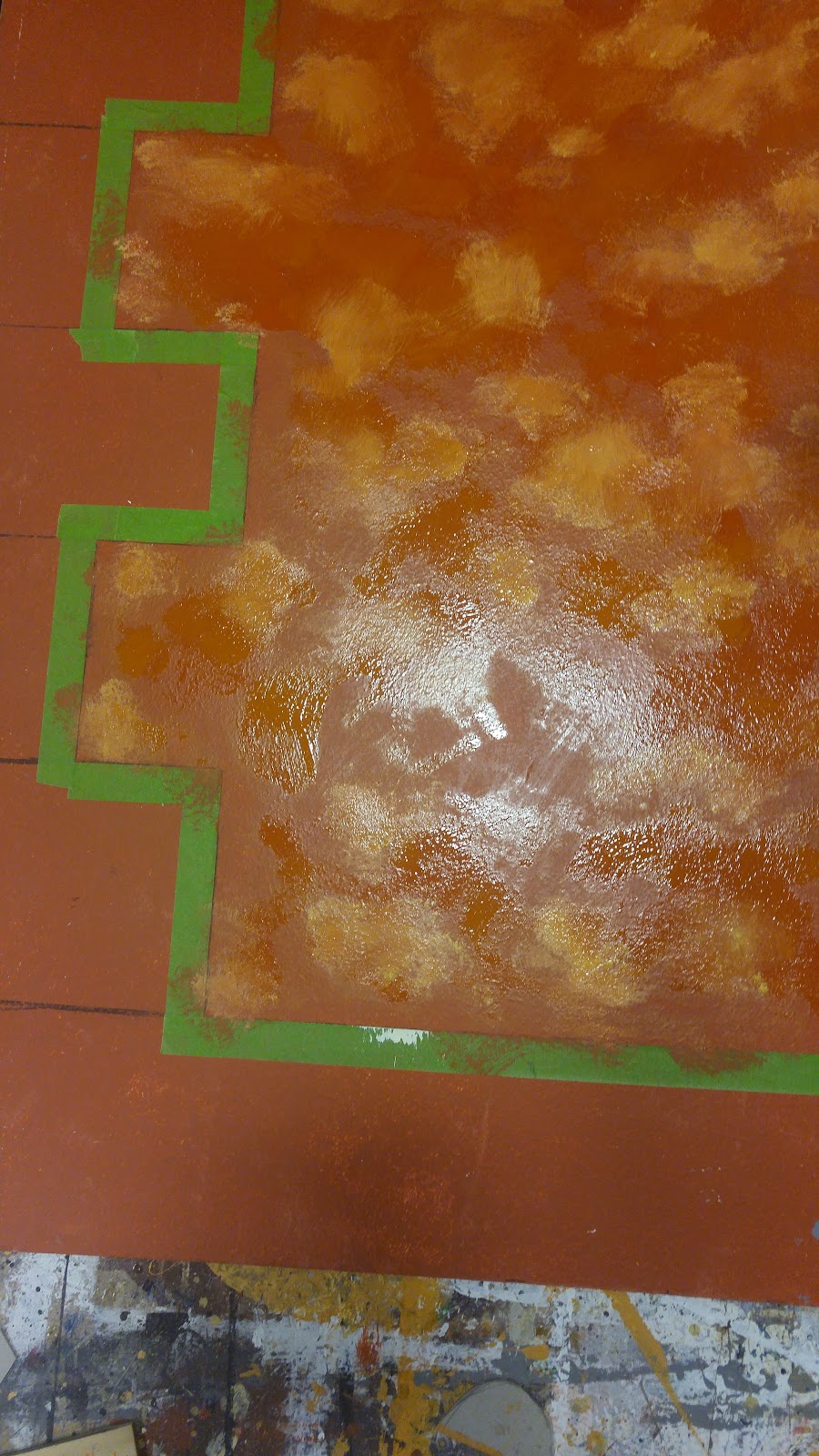 this is one of my classmates work as I to take a picture of mine