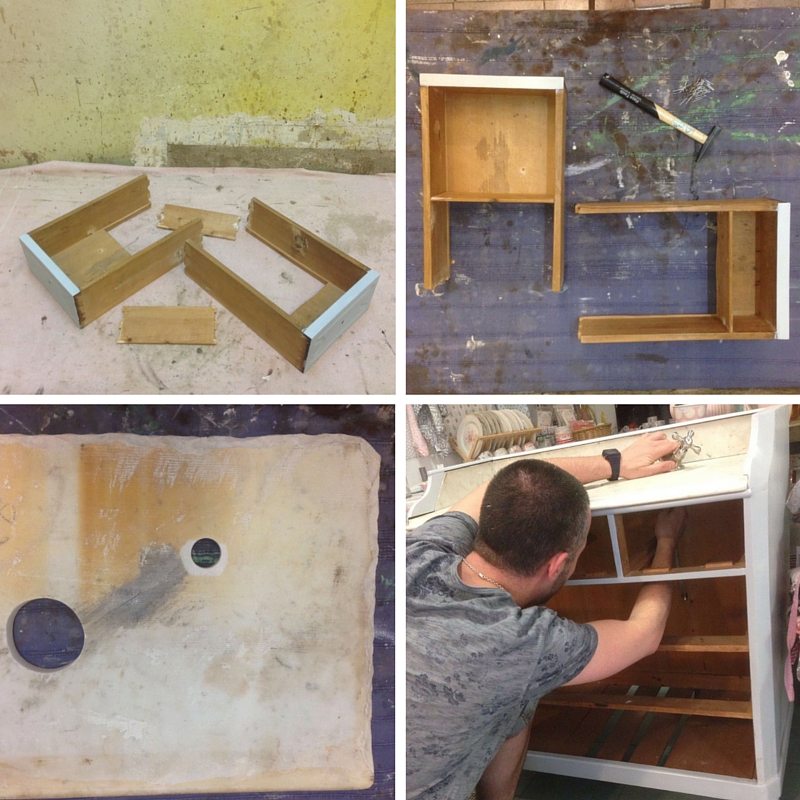 Tutorial - Paso A Paso - De cajonera a mueble de baño 16 5