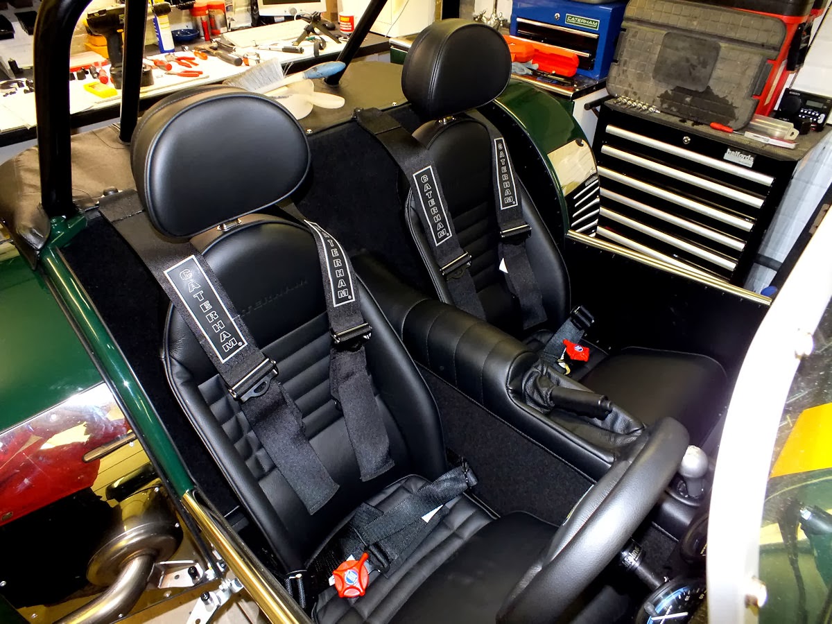 Caterham Seven Build Day 19 Hood, Door, Seat Belt, Seats, Floor Mats