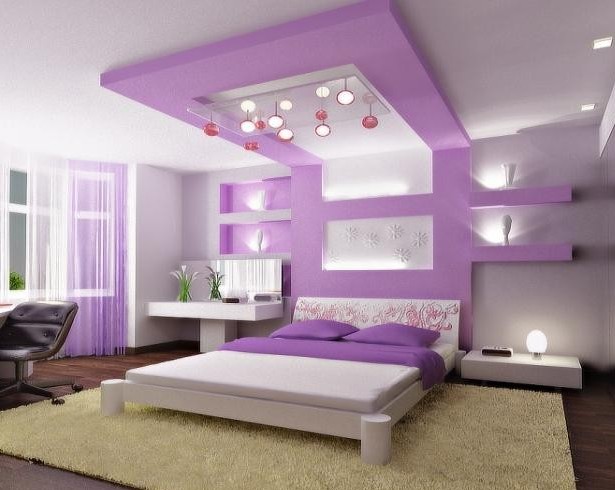 purple bedroom - perfect design for master bedroom ~ home interior