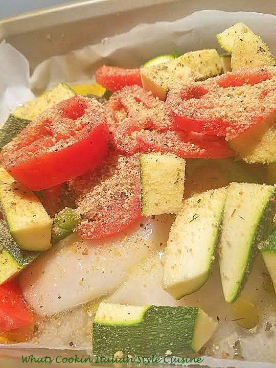 Flounder with Roasted Vegetable Recipe What's Cookin' Italian Style