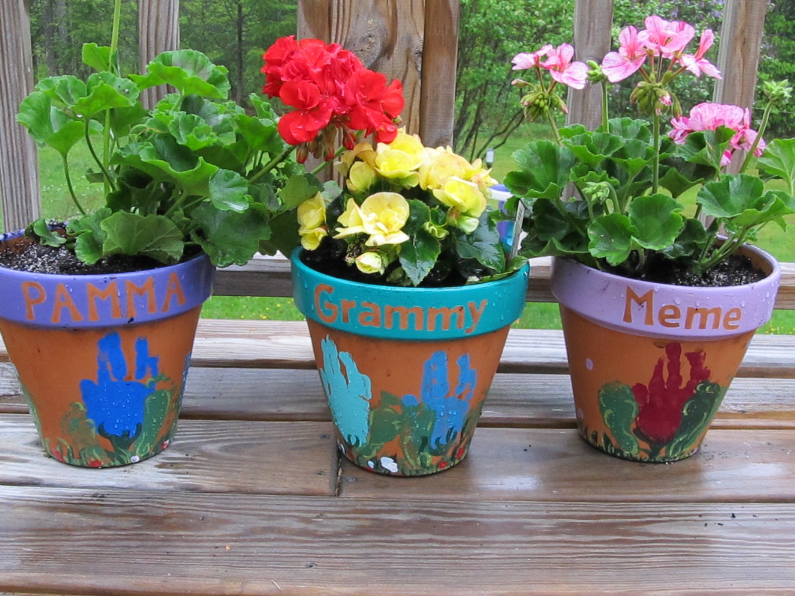 Kitchen Floor Crafts Mother's Day Flower Pots